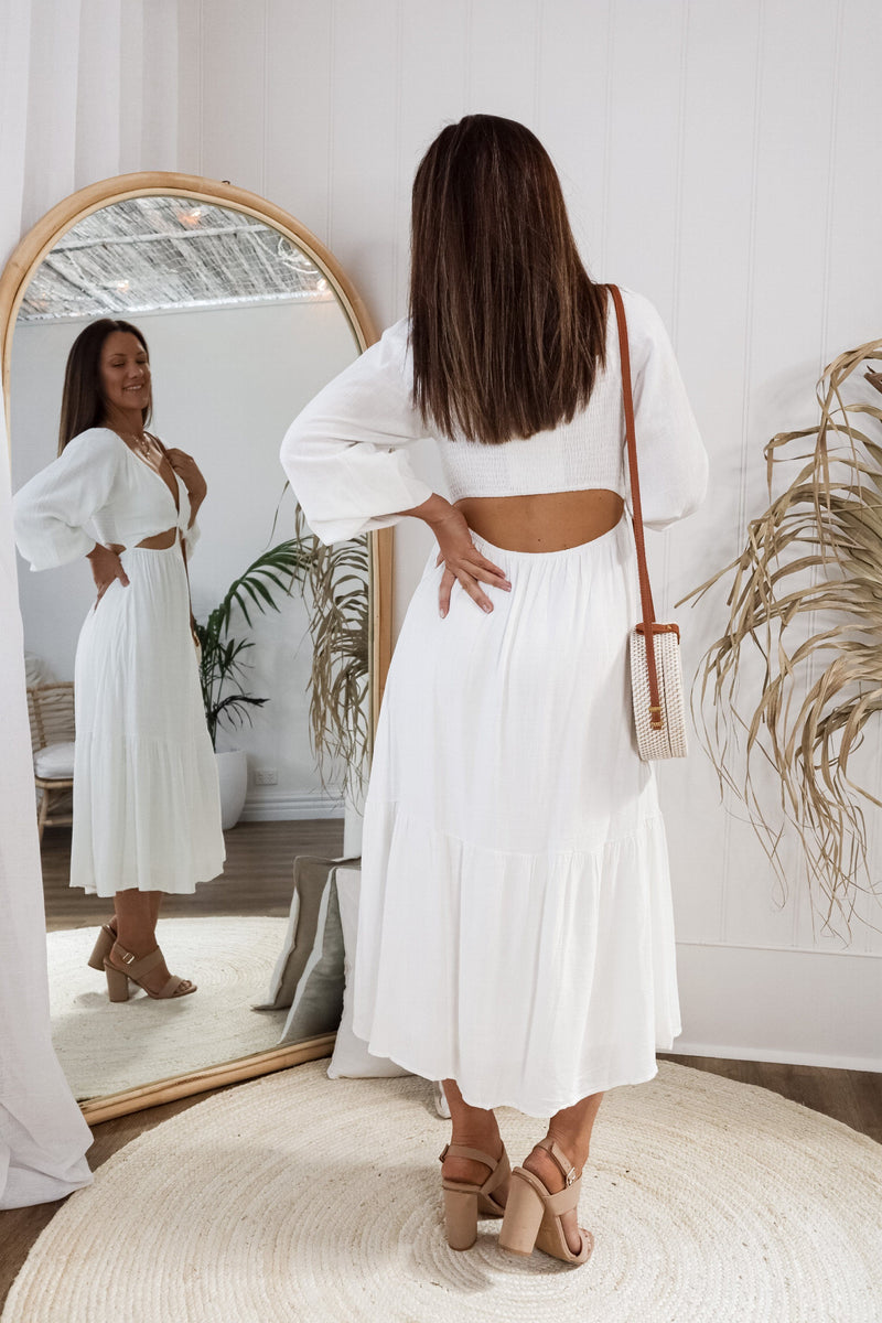 Byron Dress - White – Sunpalm Boutique